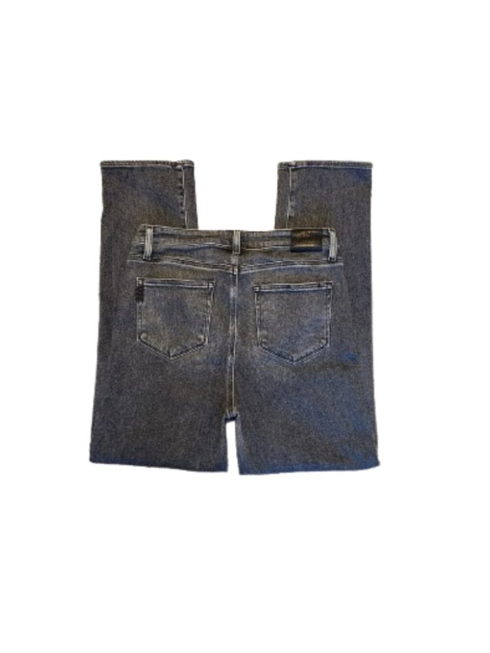 Revolve PAIGE Ash Black High-Rise Stella Straight Denim Jeans (Size: 32) - Picture 3 of 6